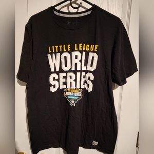 MENS LARGE LITTLE LEAGUE WORLD SERIES 2018 TSHIRT BLACK RUSSELL ATHLETICS